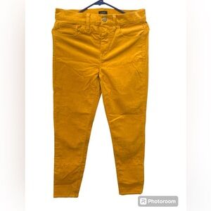 J.Crew corduroy straight leg pants five pockets gold size 27 made in Vietnam
